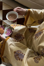 Pure Cotton Printed Salwar Kameez - Mustard