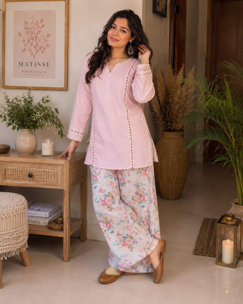 Sonam Bajwa Spooted Salwar Set.