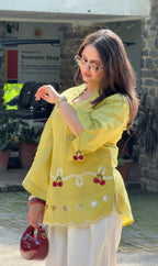 Cherry & Heart Farsi Salwar Set With Pockets