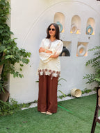 Bow & Brown Kurta Co-ord Set