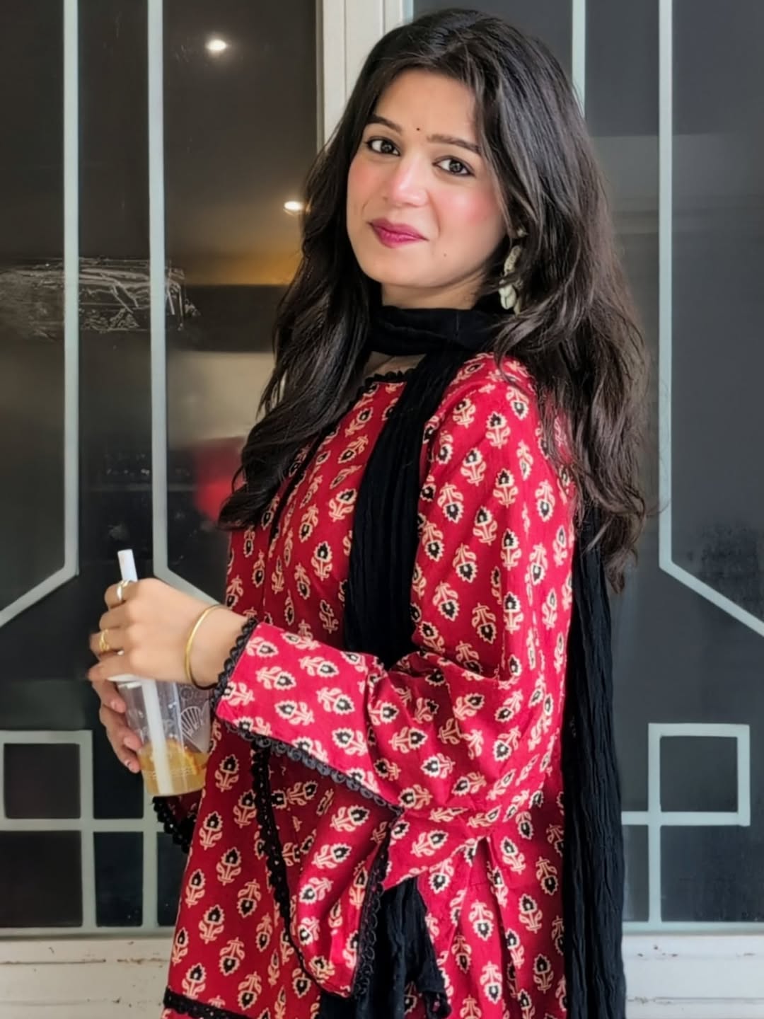 Meher Premium Cotton Printed Kurta Pant Dupatta Set
