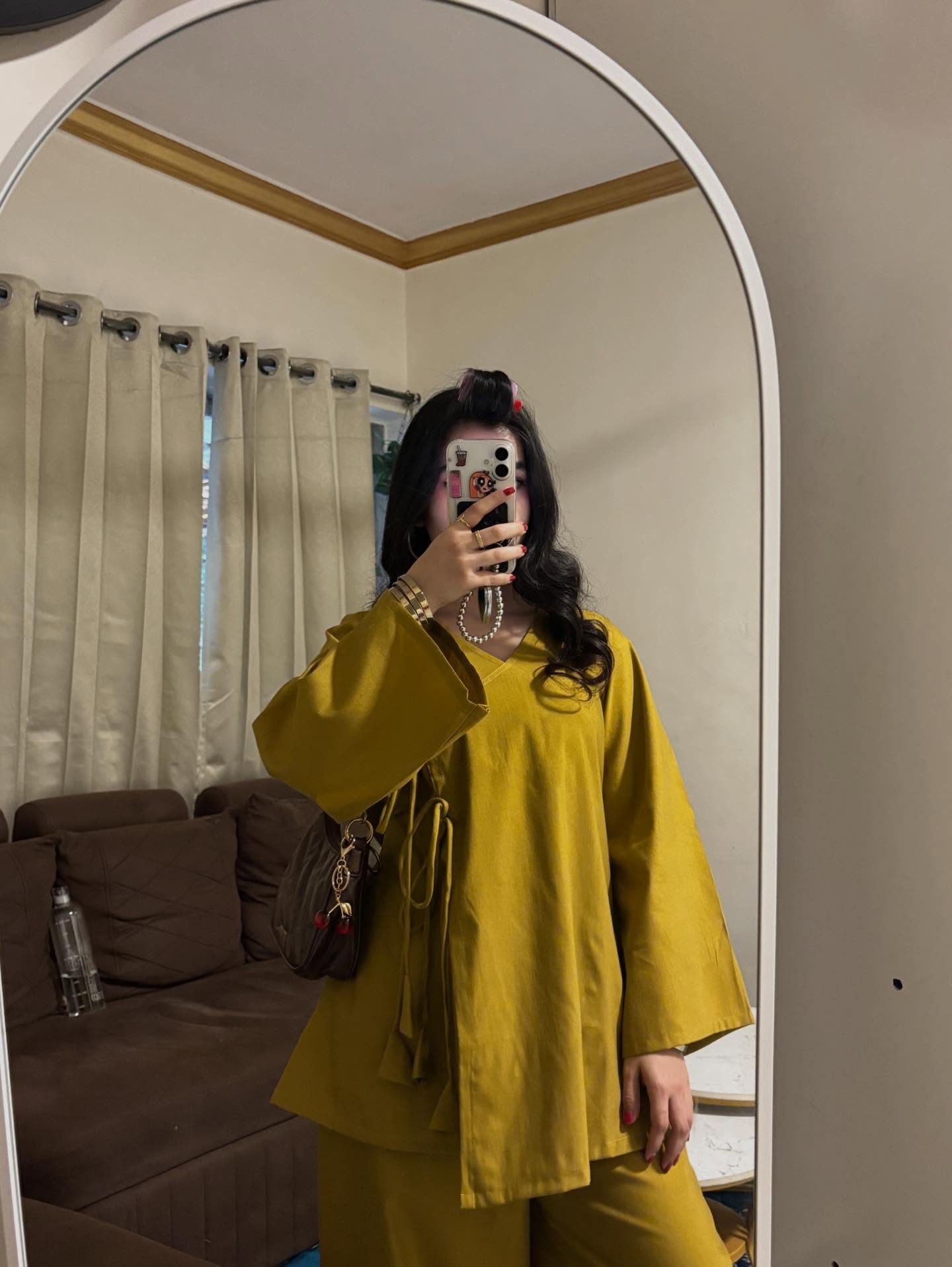 SOREL Mustard Luxe Co-ord Set