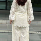 Mahnoor Elite  Ivory Lace Farshi Set