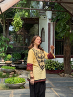 Inaya Heritage Embroidered Kurta Palazzo Set