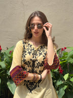 Inaya Heritage Embroidered Kurta Palazzo Set