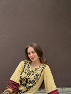 Inaya Heritage Embroidered Kurta Palazzo Set