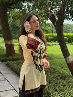 Inaya Heritage Embroidered Kurta Palazzo Set