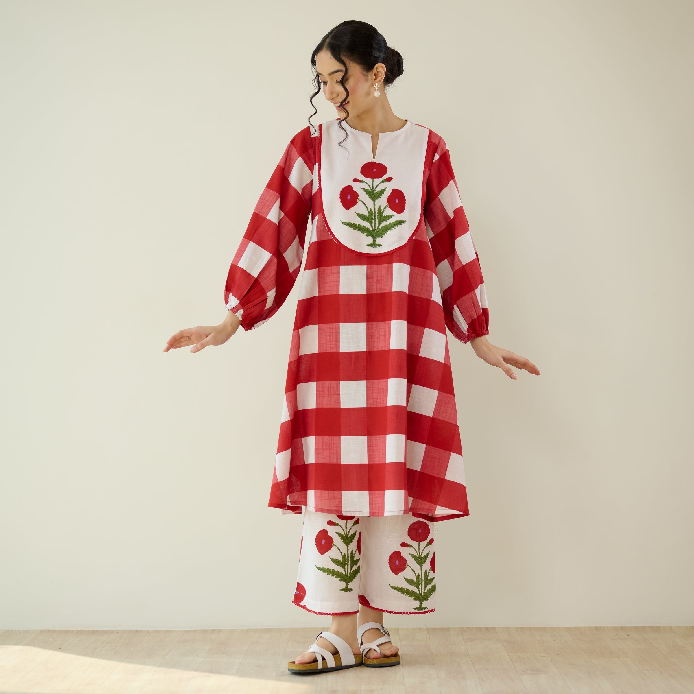 Soft Petal Pure Cotton Kurti Set
