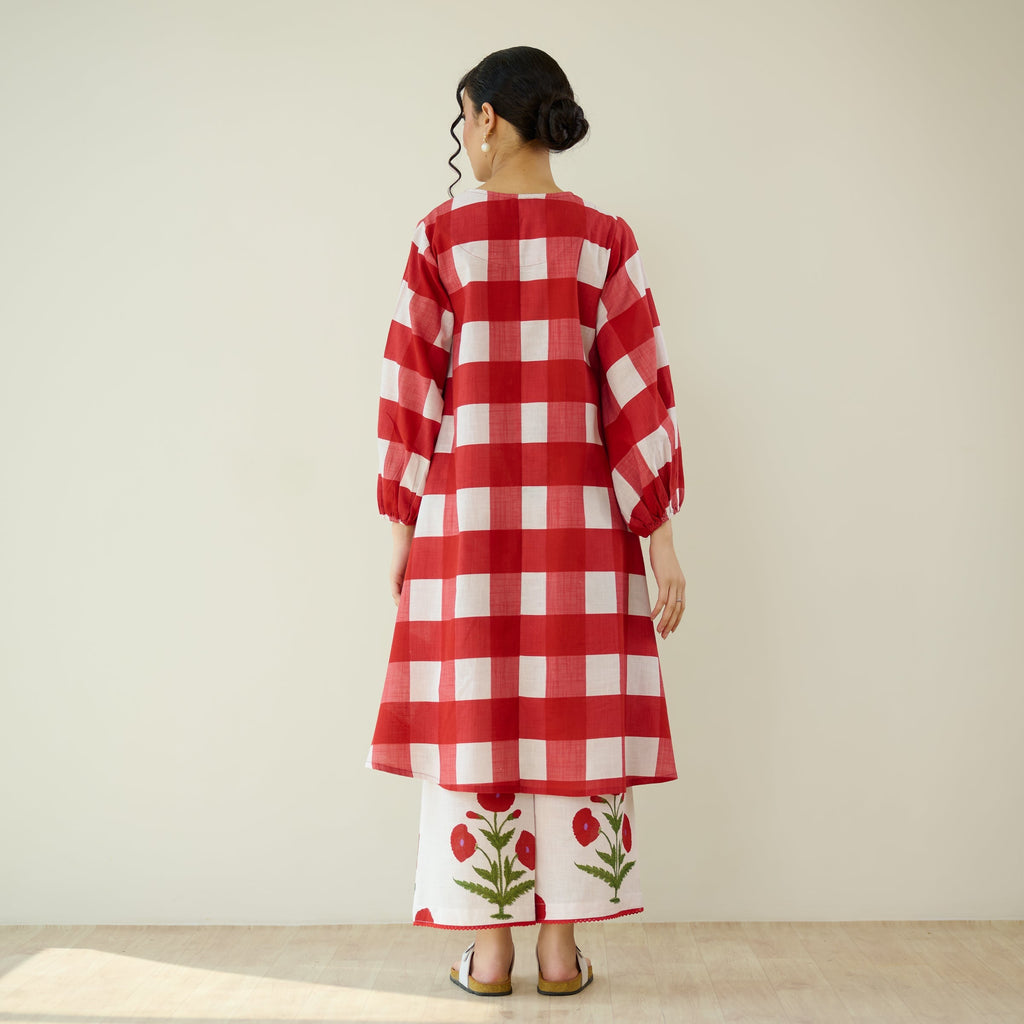 Soft Petal Pure Cotton Kurti Set