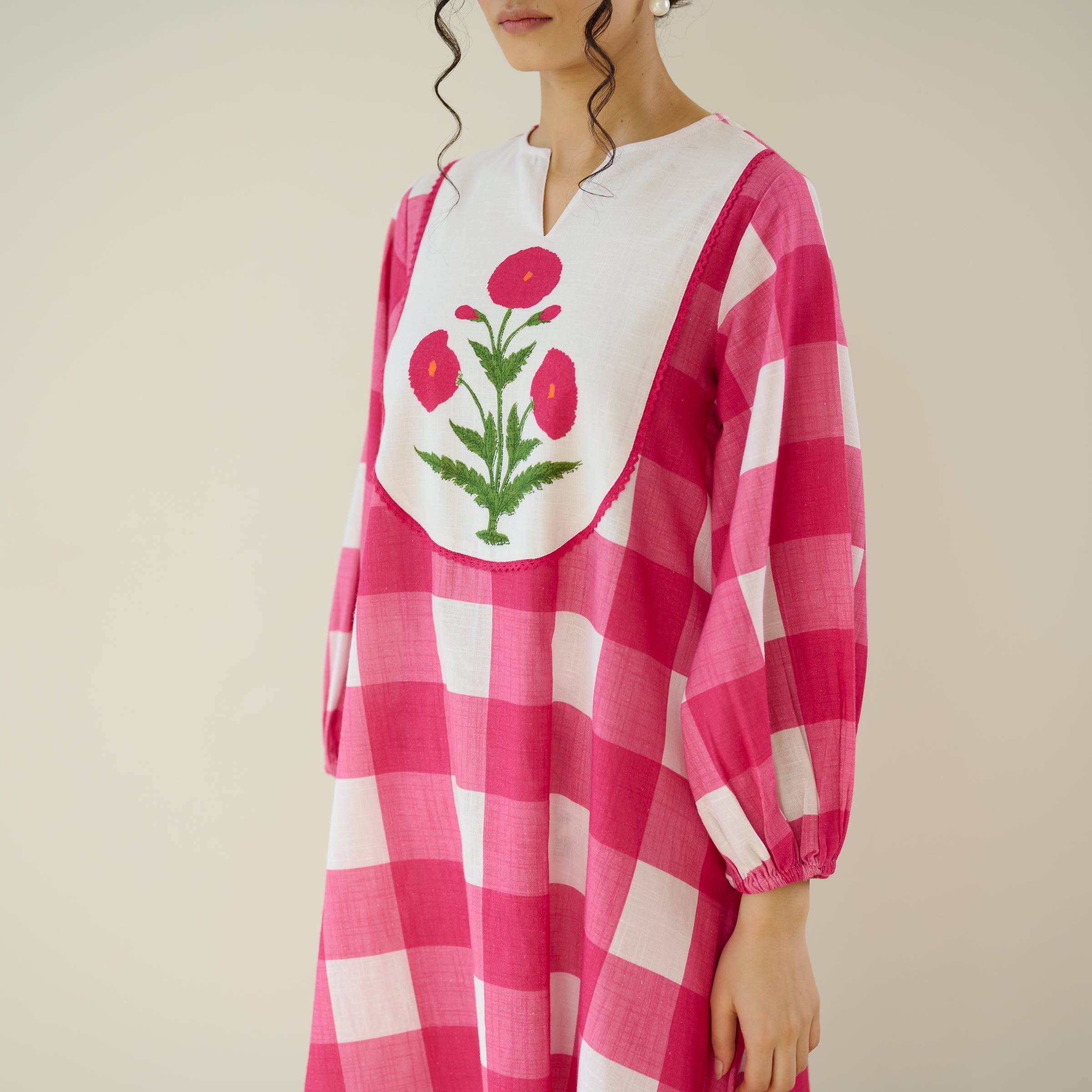 Soft Petal Pure Cotton Kurti Set