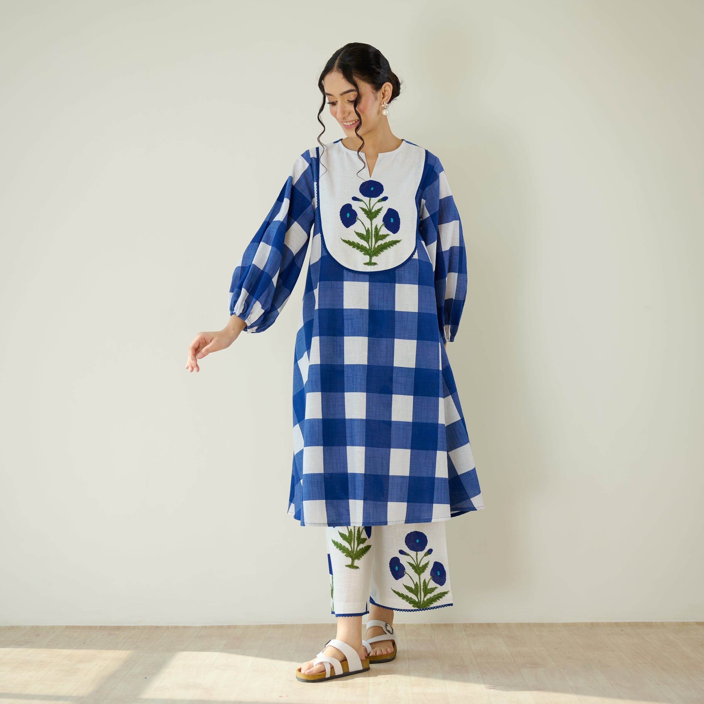 Soft Petal Pure Cotton Kurti Set