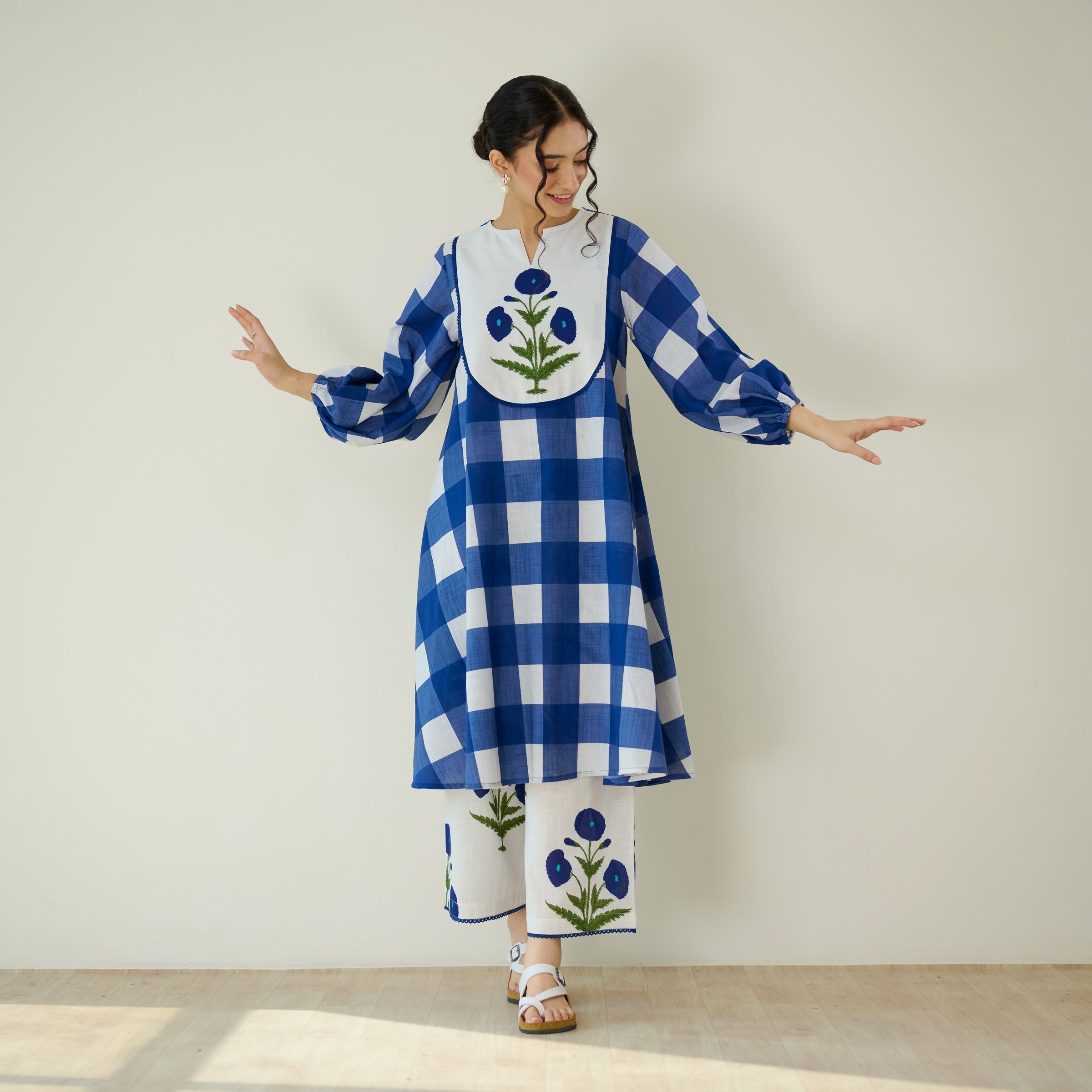 Soft Petal Pure Cotton Kurti Set