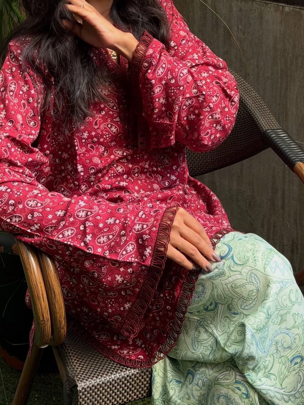 Paisley Breeze Kurta Set