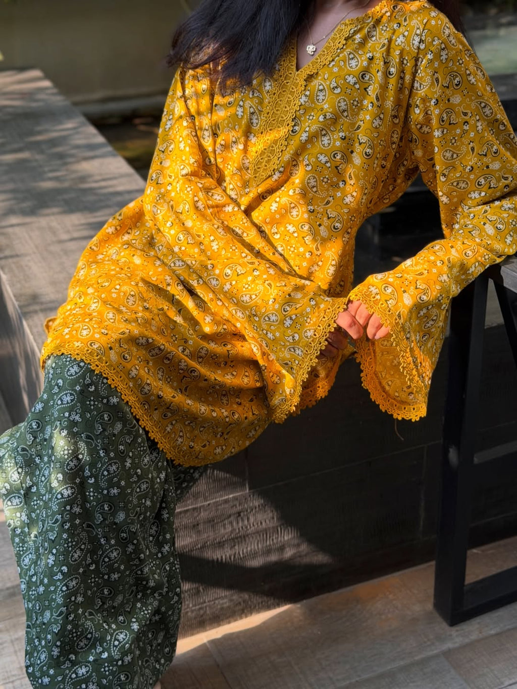 Paisley Breeze Kurta Set