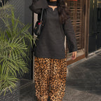Mehrunnisa Leopard Farshi Co-Ord Set