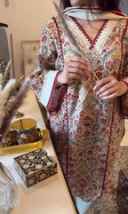 Meher Paisley Cotton Kurta Set