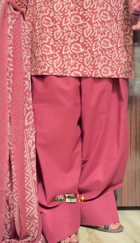 Samaira Pink Floral Farshi Salwar Set