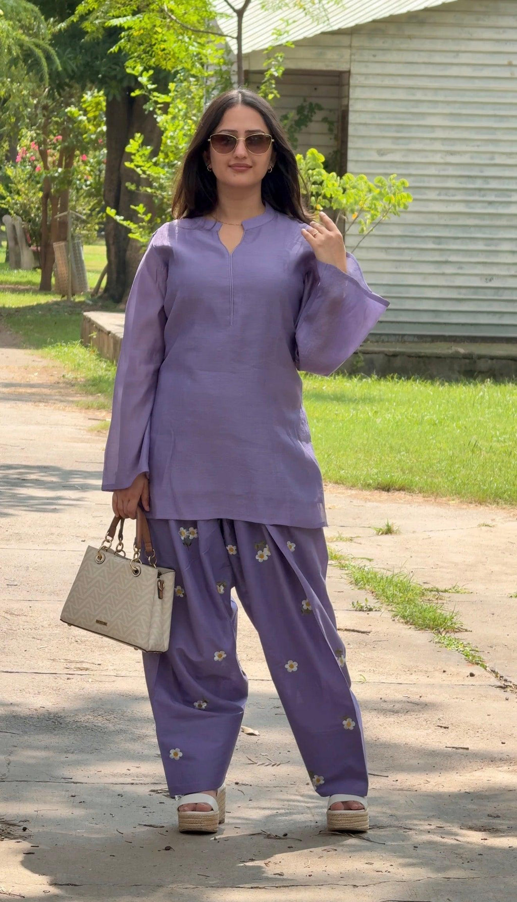 Lilac Jasmine Farsi Salwar Set