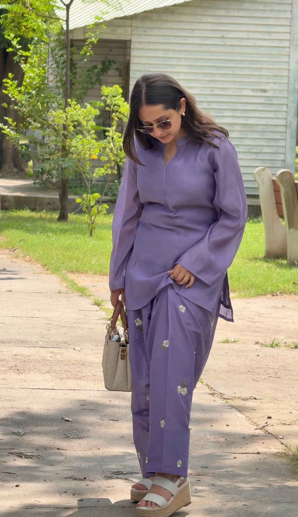 Lilac Jasmine Farsi Salwar Set