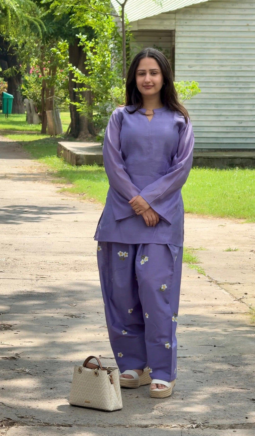 Lilac Jasmine Farsi Salwar Set