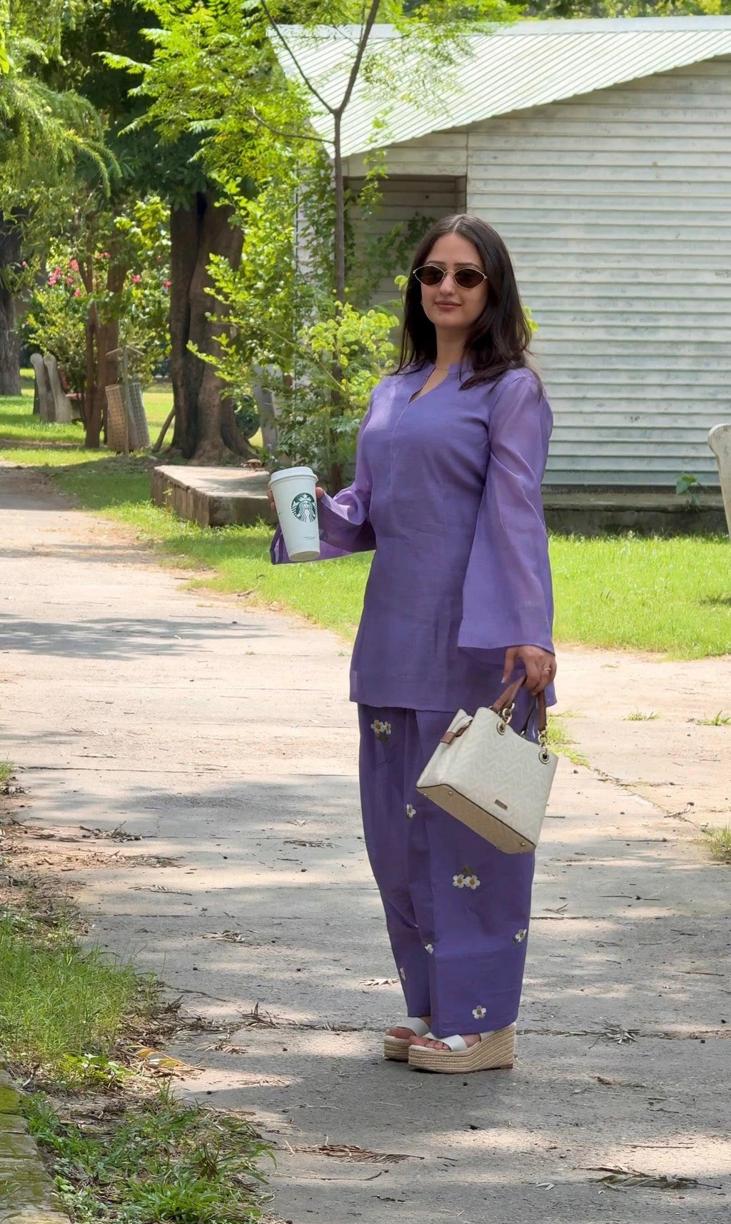 Lilac Jasmine Farsi Salwar Set