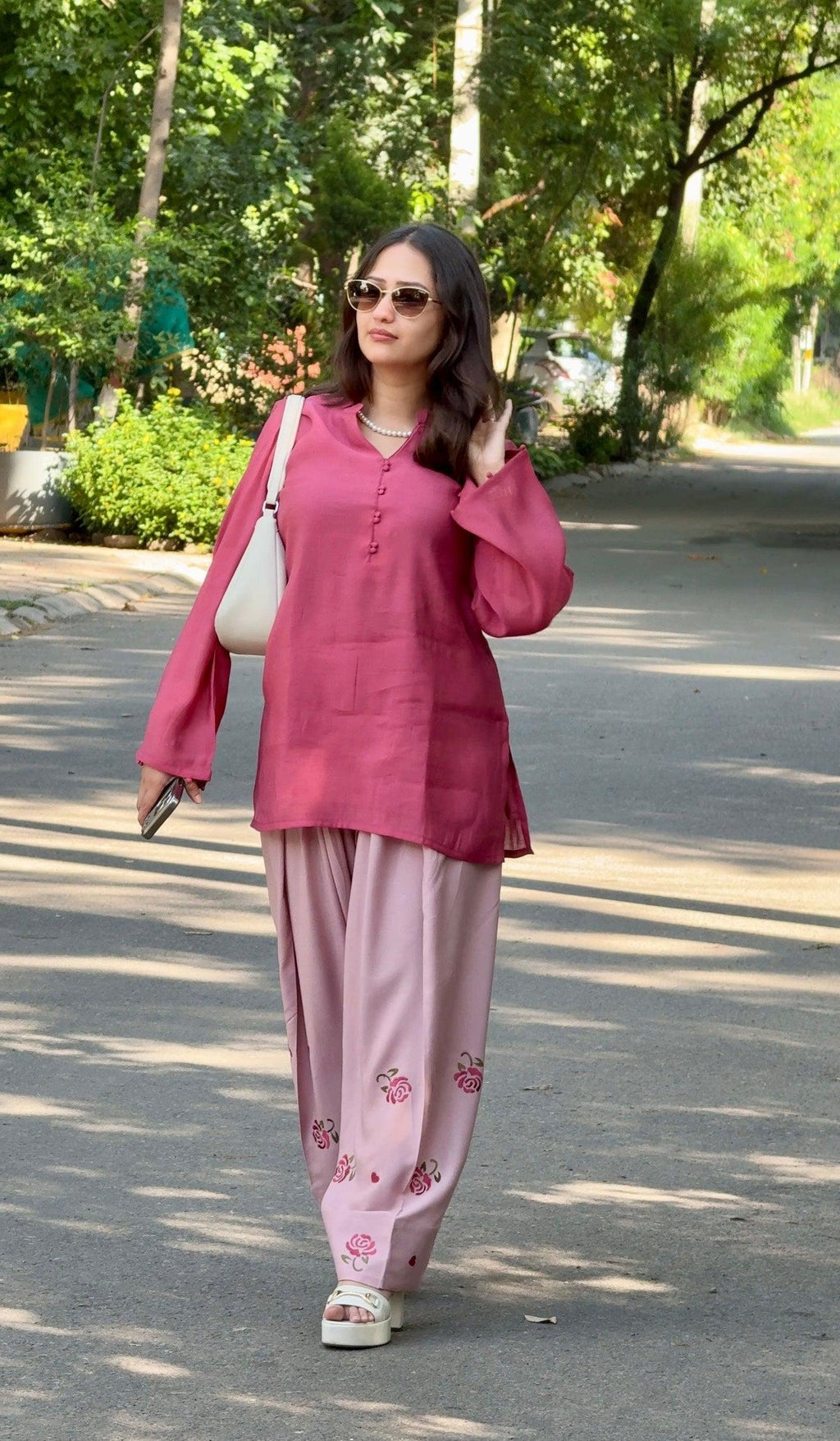 Pink Rose Farsi Salwar Set