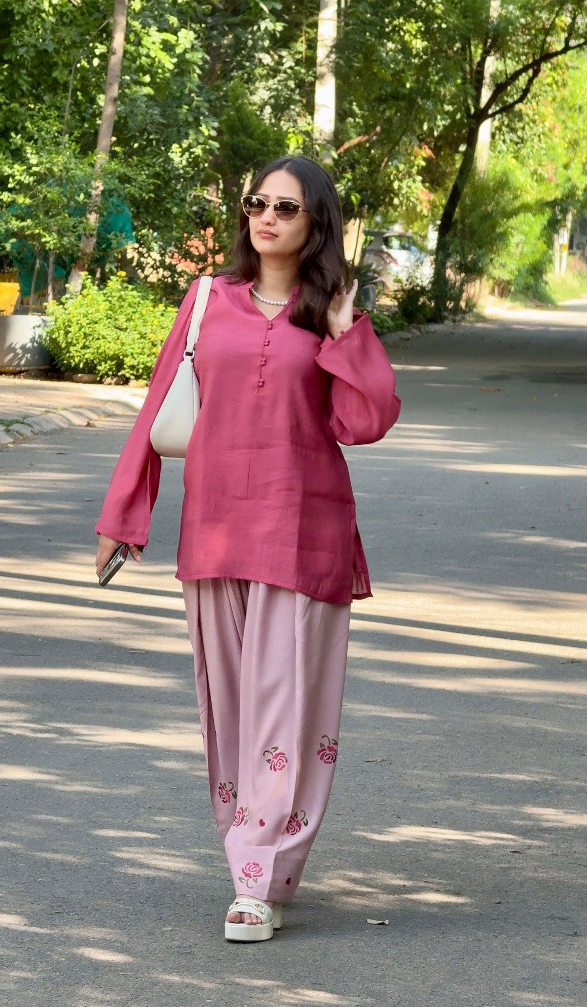 Pink Rose Farsi Salwar Set