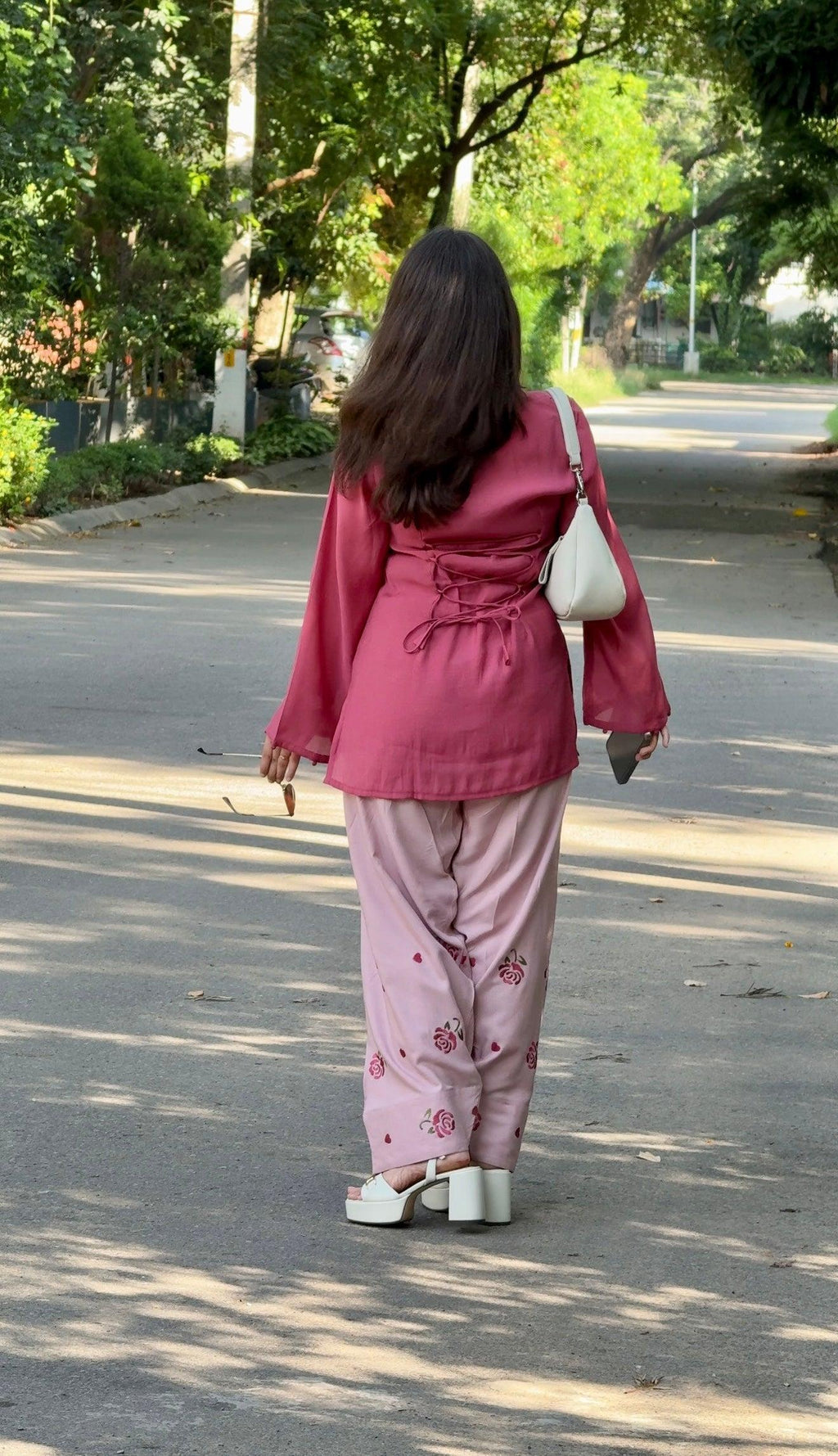 Pink Rose Farsi Salwar Set