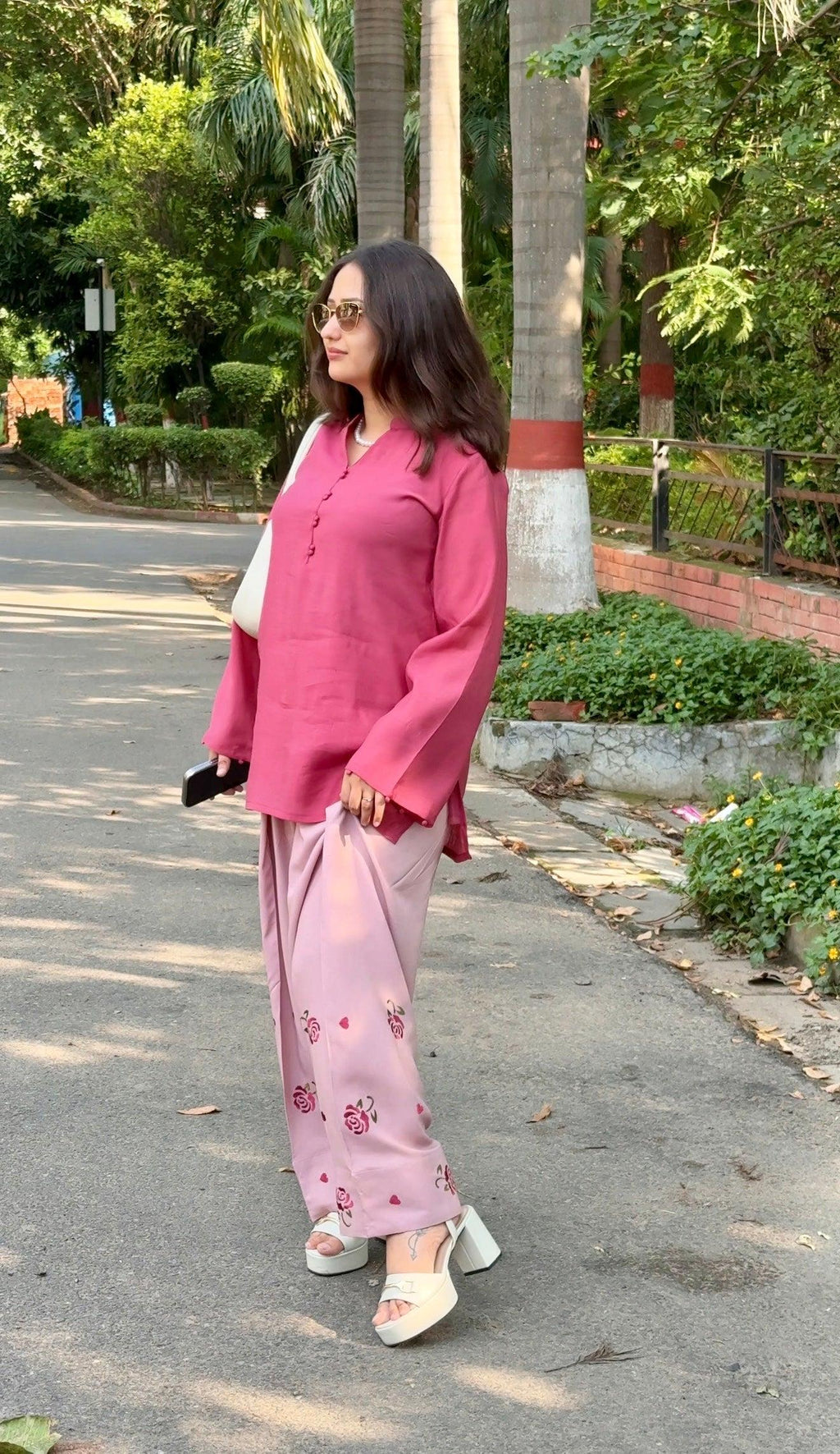 Pink Rose Farsi Salwar Set