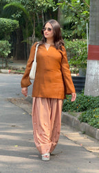 Rust Bloom Farsi Salwar Set
